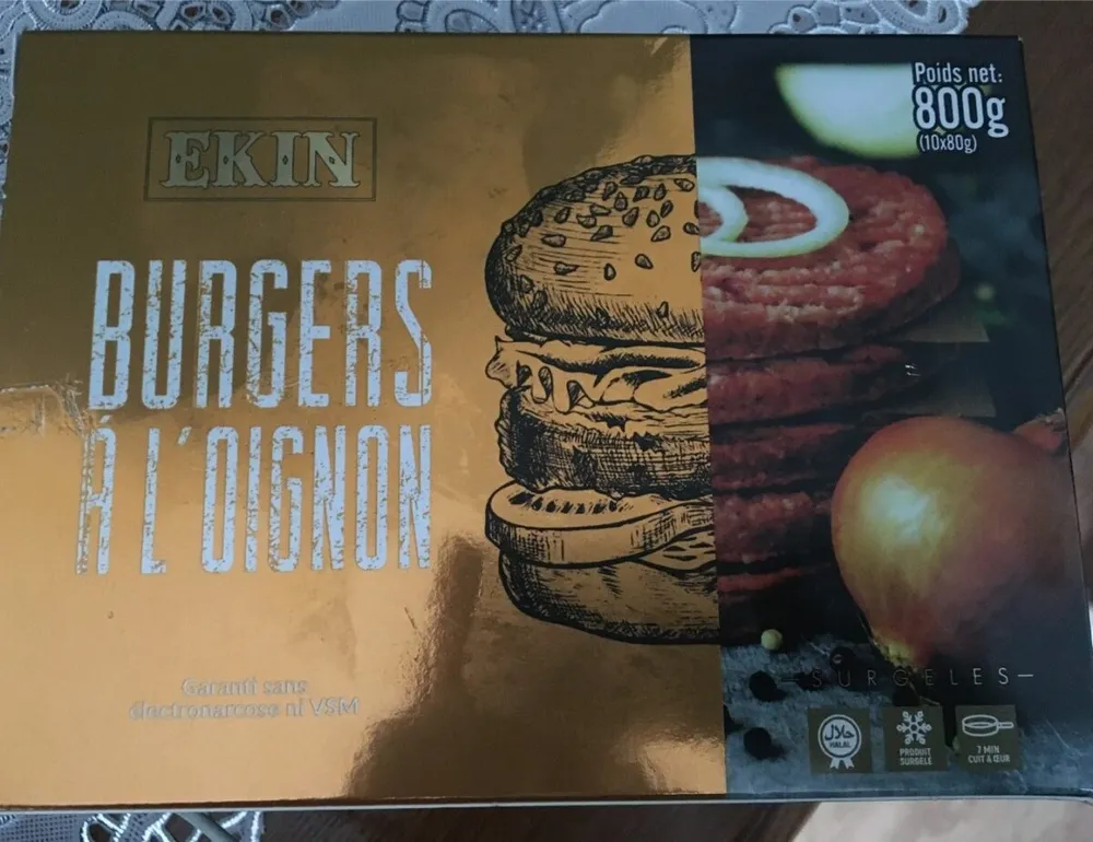 EKIN BURGER À L'OIGNON