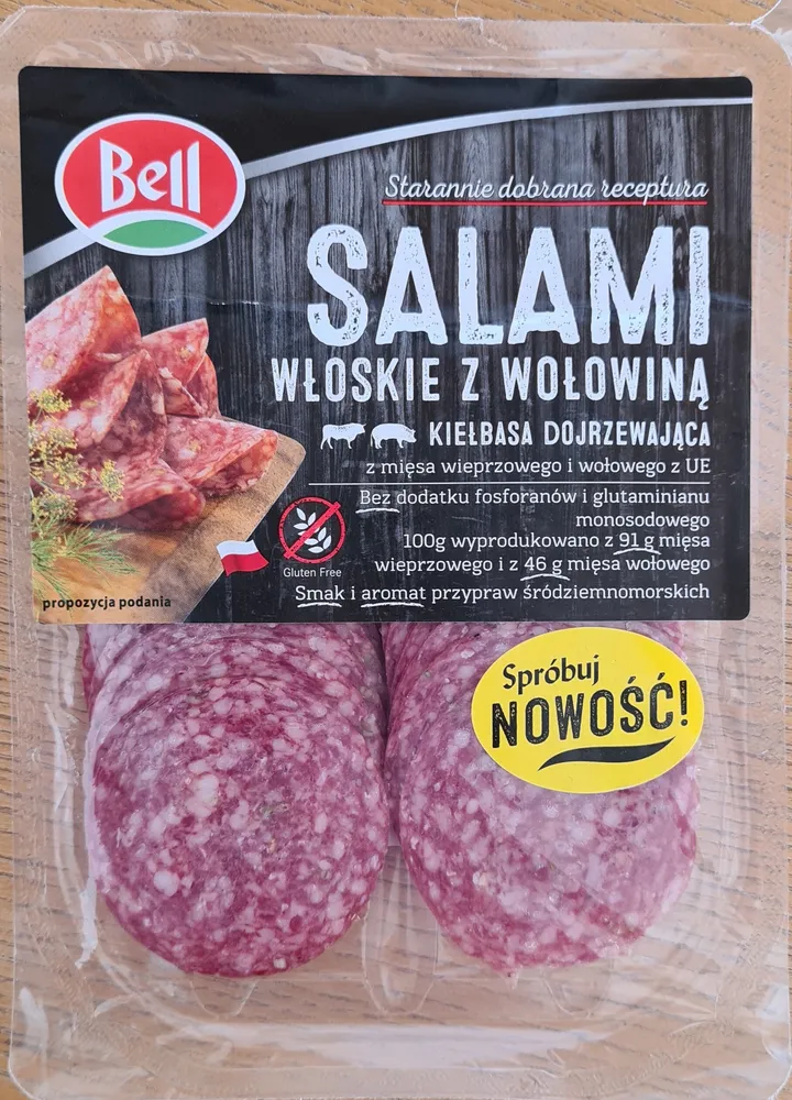 Salami włoskie z wołowiną