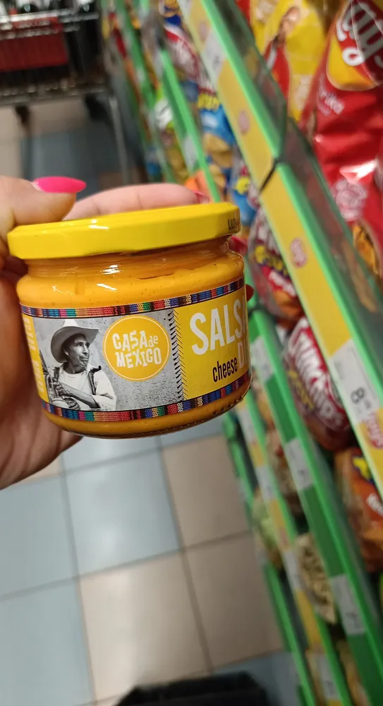 Salsa dip cheese