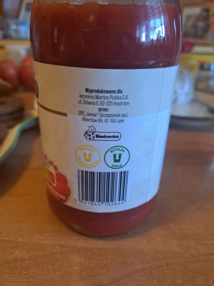 Passata Z Pomidorów Malinowych