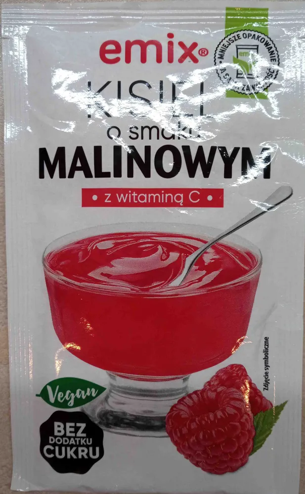 Kisiel o smaku malinowym