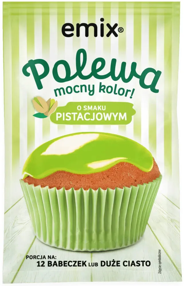 Polewa o smaku pistacjowym W PROSZKU