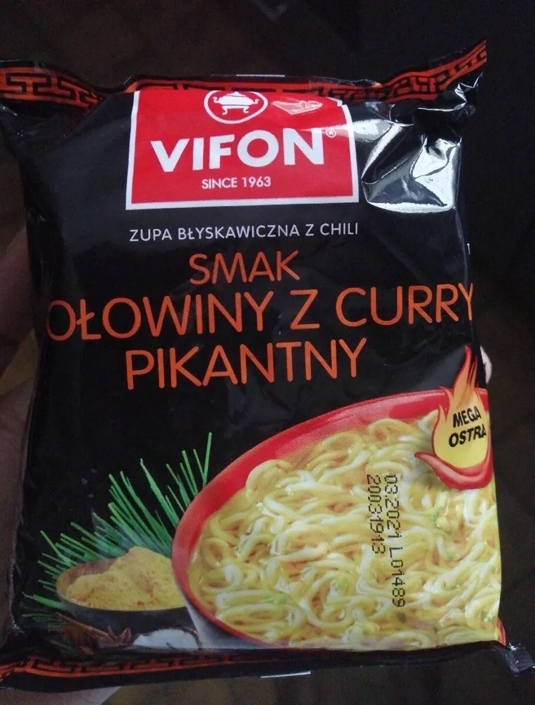 Smak wolowiny z curry pikantny