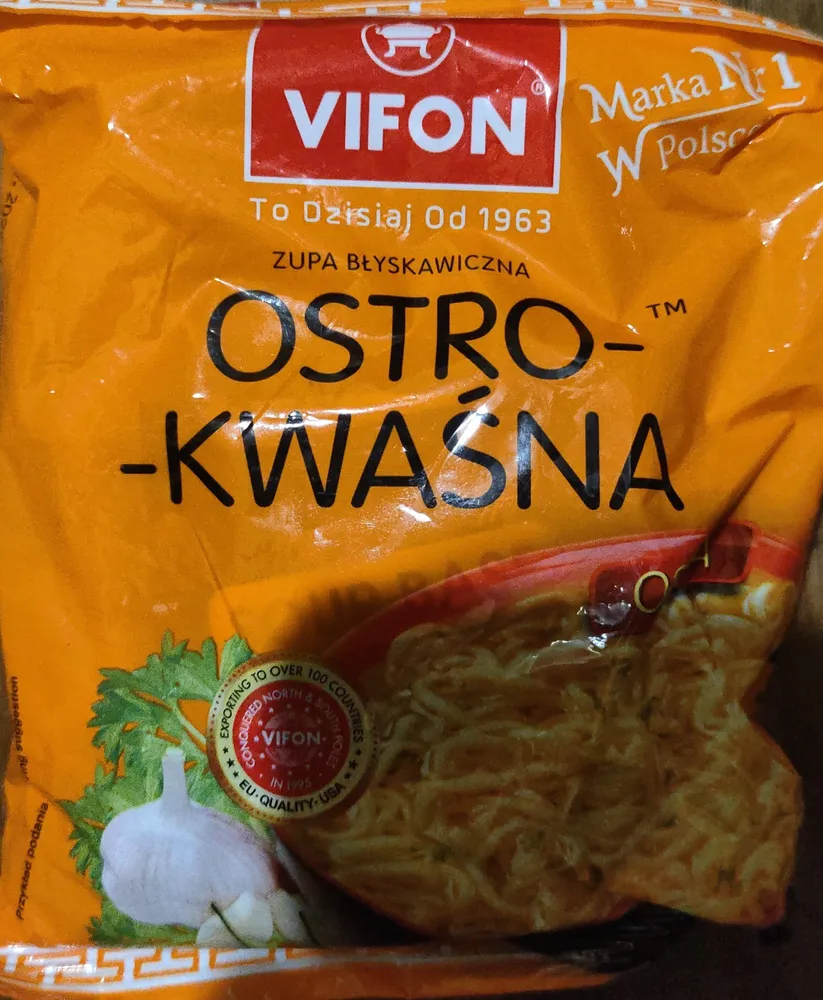 Zupa błyskawiczna ostro-kwaśna