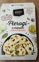 Pierogi z mięsem z cebulką smażoną