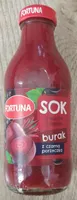 Sok z warzyw i owoców burak z czarną porzeczką