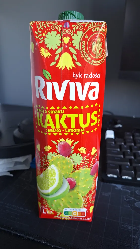 Napój o smaku Kaktus - Jabłko - Limonka