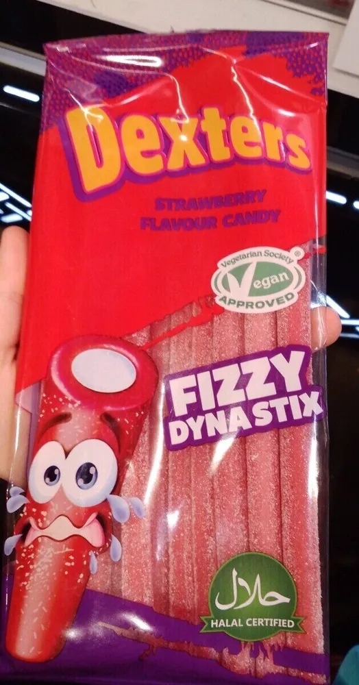 Fizzy Dyna stick fraise vegan HALAL