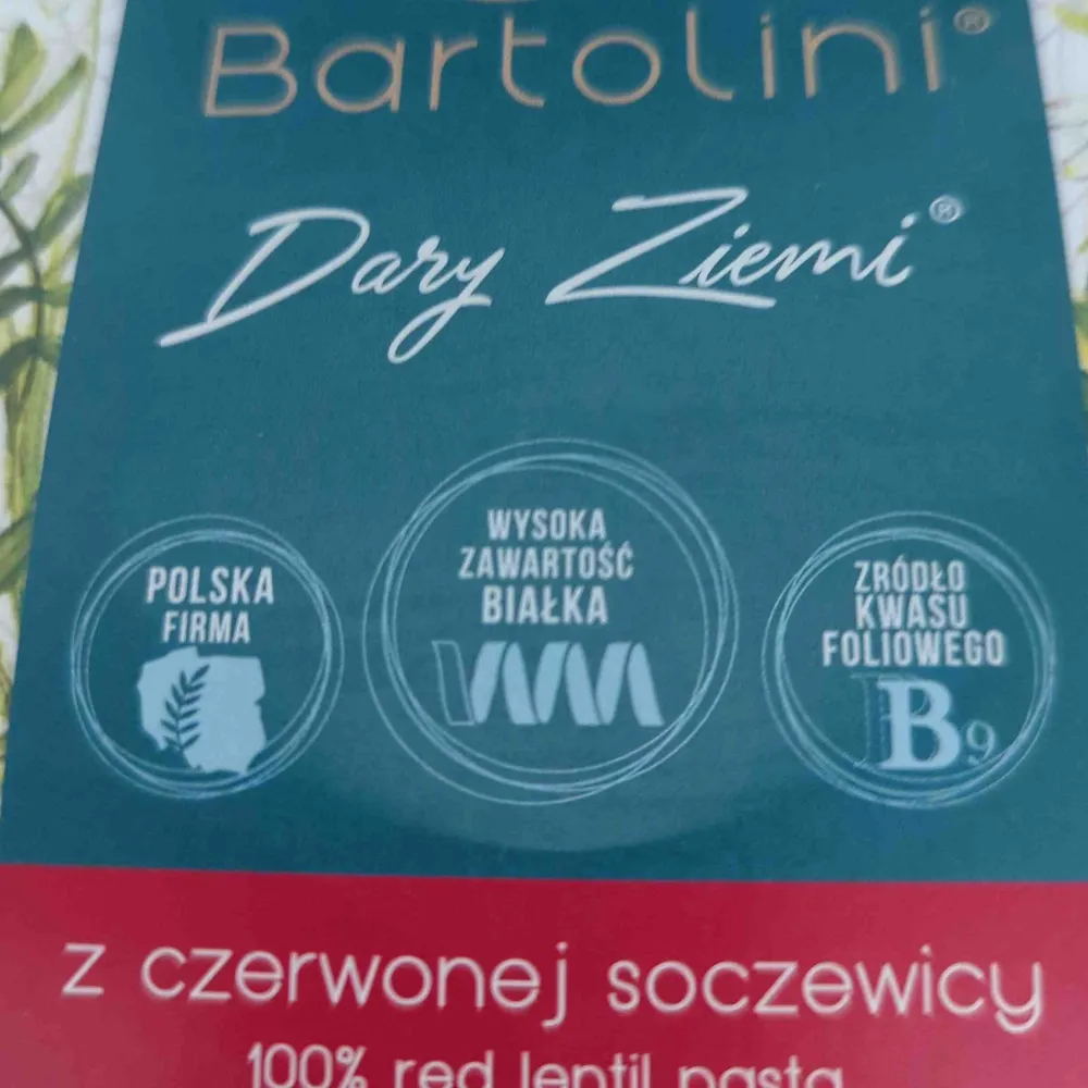 Makaron z czerwonej soczwicy