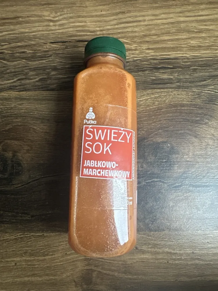 Świeży Sok Jabłkowo Marchewkowy
