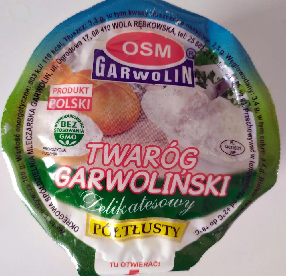Twaróg garwoliński delikatesowy półtłusty