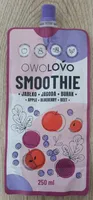 Smoothie jabłko, jagoda, burak