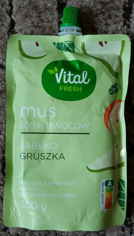 Mus 100% owoców jabłko gruszka