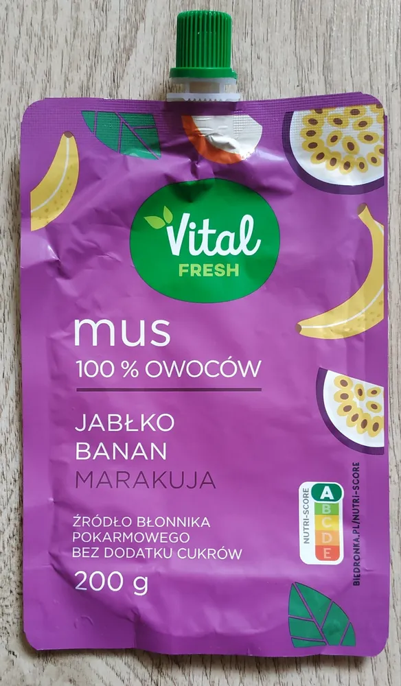 Mus Jabłko Banan Marakuja