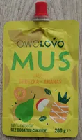 Mus Jabłko Gruszka Ananas