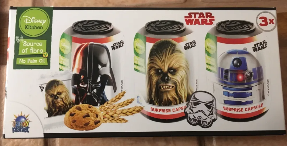 Pack de 3 capsules avec cookie et surprise disney