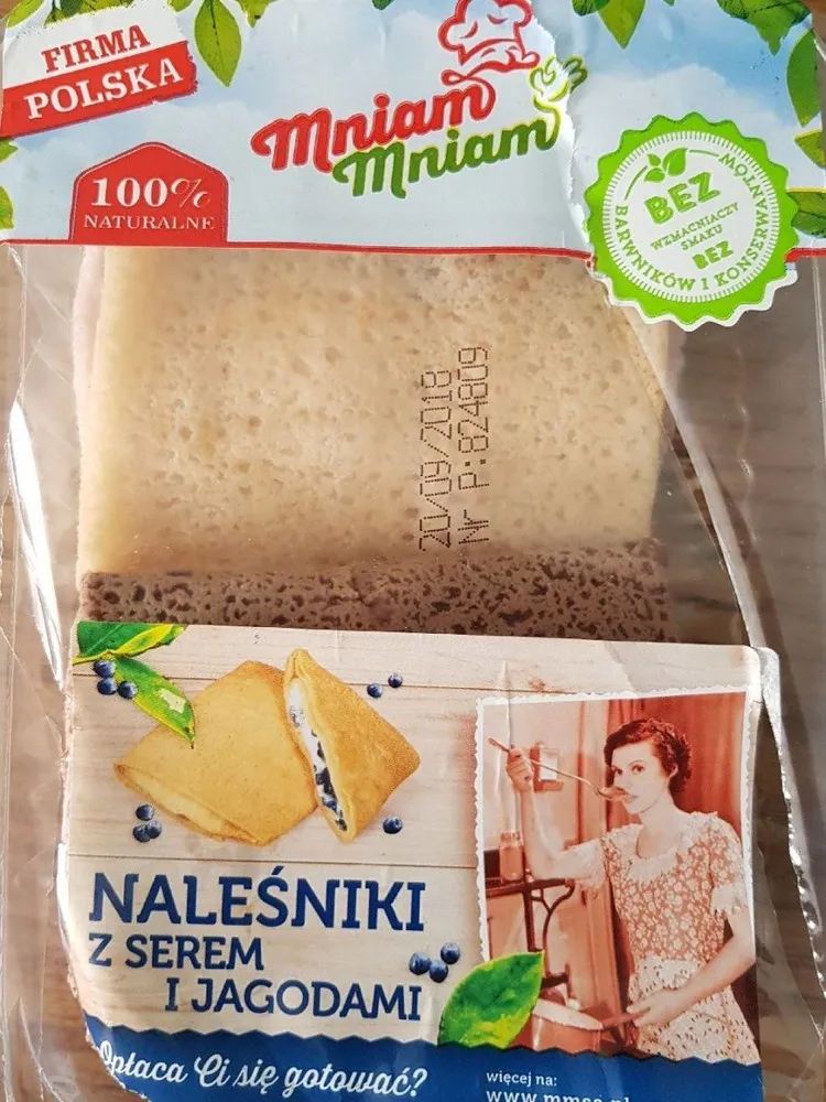 Naleśniki z serem i jagodami