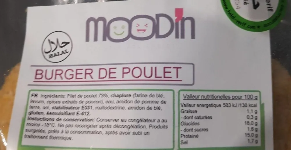 Burger de poulet
