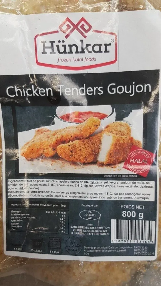 Chicken tendres goujon