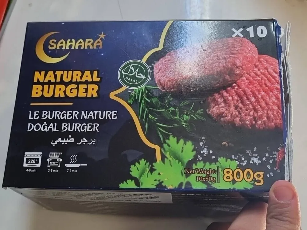 Sahara natural Burger 800g halal