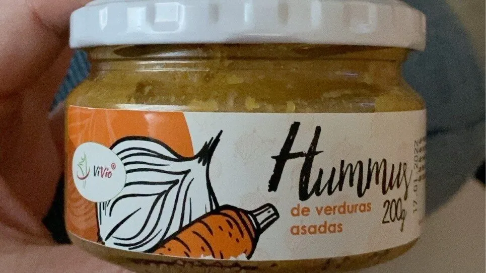 Humus con verduras asadas