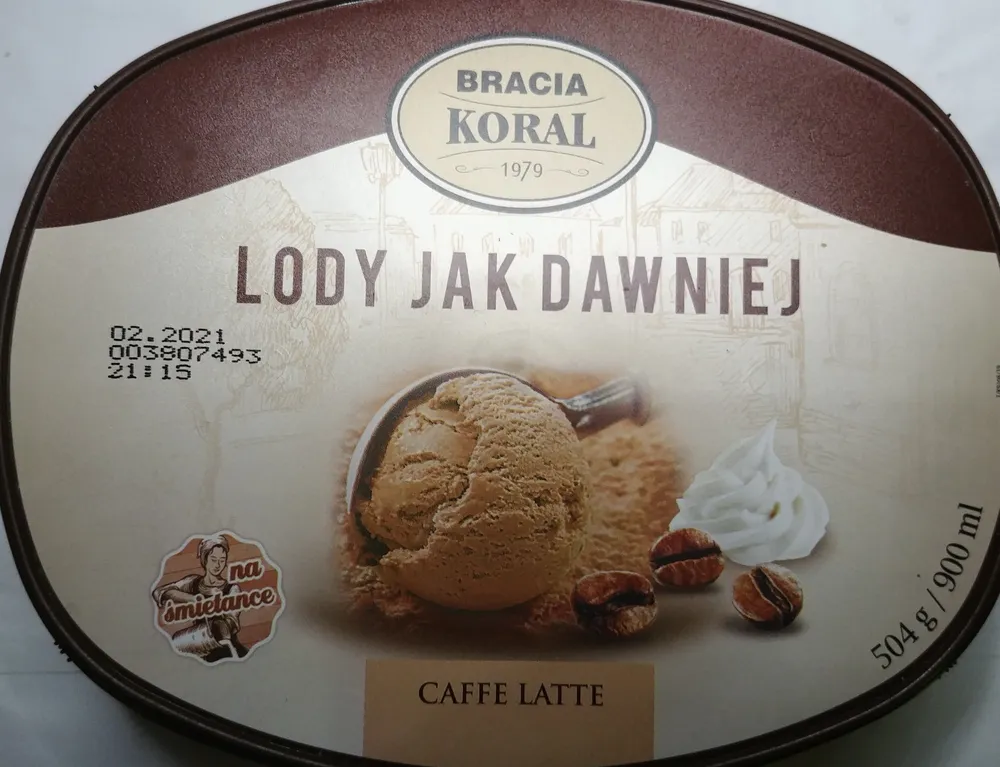 Lody caffe latte
