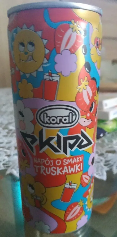 Koral-Ekipa- Napój o smaku truskawki