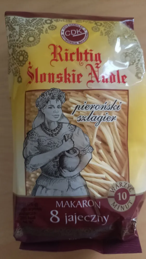 Richtig Ślonskie Nudle - Makaron 8 jajeczny