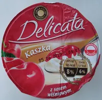 Kaszka manna na mleku z sosem wiśniowym (20%)