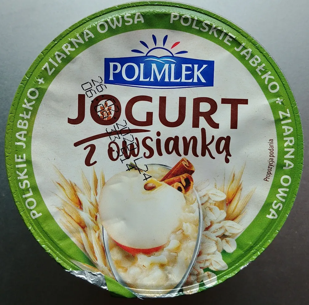 Jogurt z owsianką z jabłkami i cynamonem