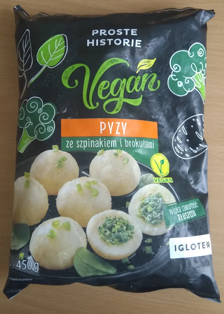 Pyzy ze szpinakiem i brokułami