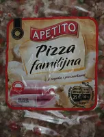 Pizza z szynką wieprzową i pieczarkami