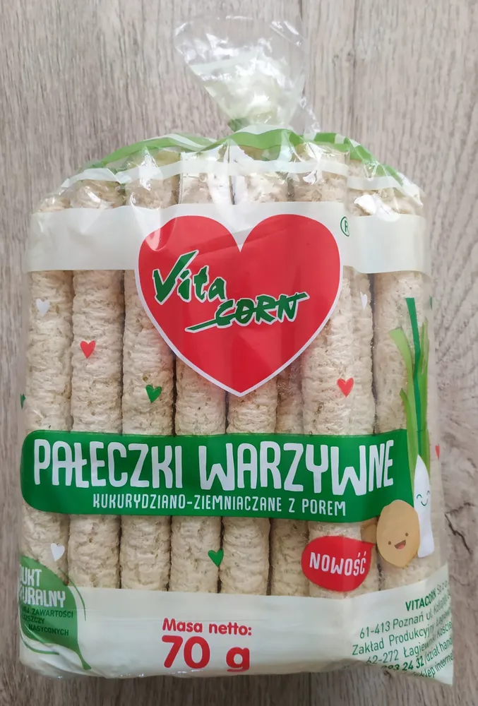 Pałeczki warzywne kukurydziano-ziemniaczane z porem