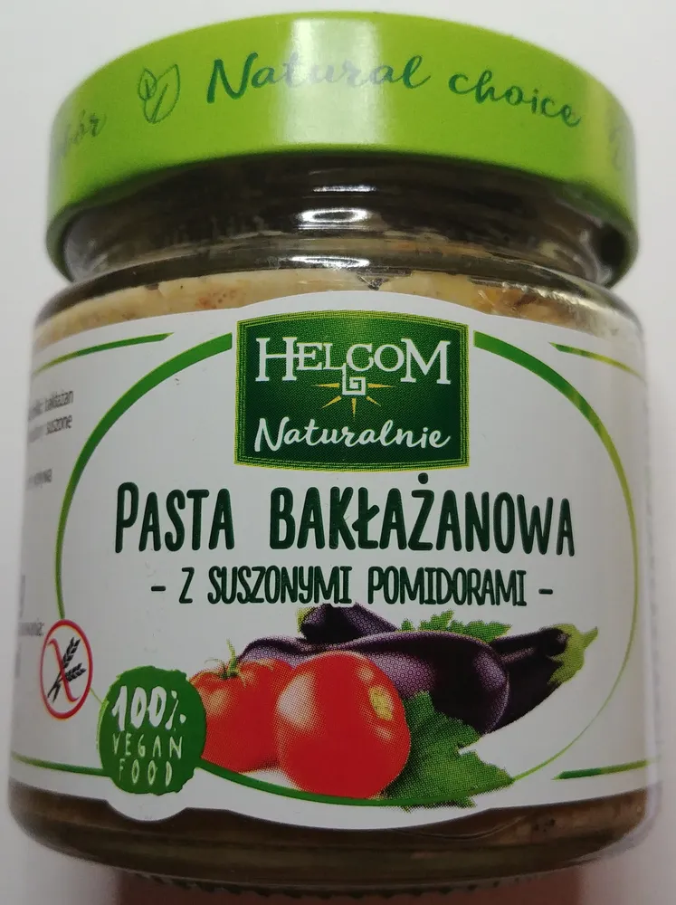 Pasta bakłażanowa z suszonymi pomidorami