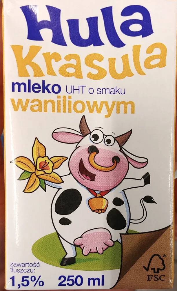 Mleko UHT o smaku waniliowym