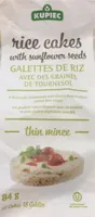 Galettes de riz avec des graines de tournesol