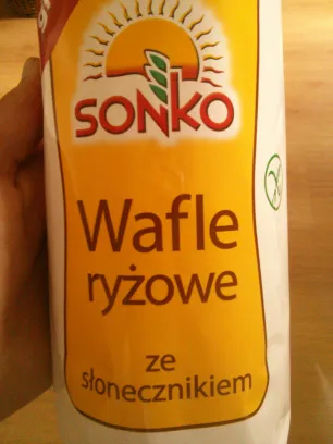 Wafle ryżowe ze słonecznikiem