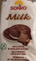 Wafle ryżowe w czekoladzie mlecznej