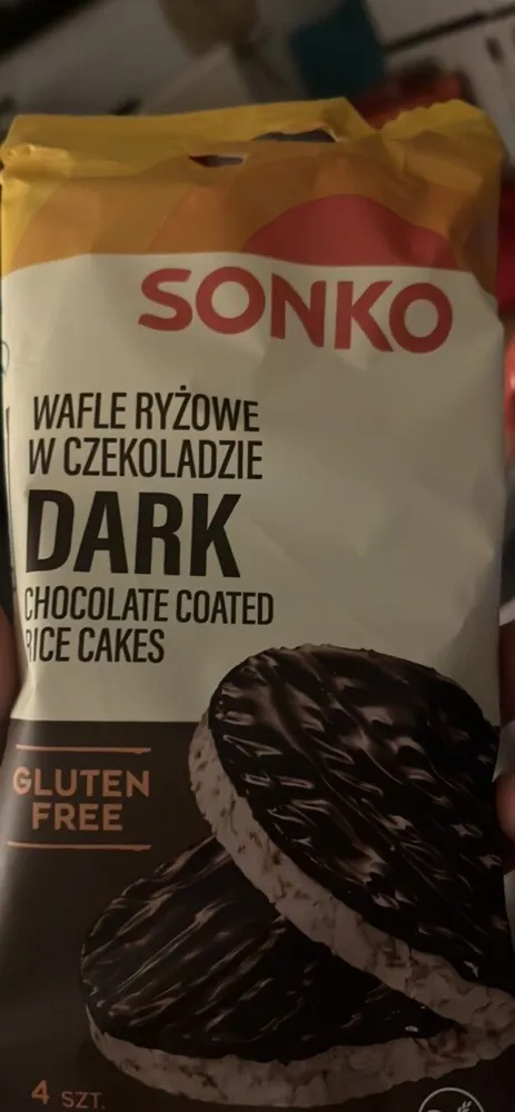 Wafle ryżowe w czekoladzie Dark