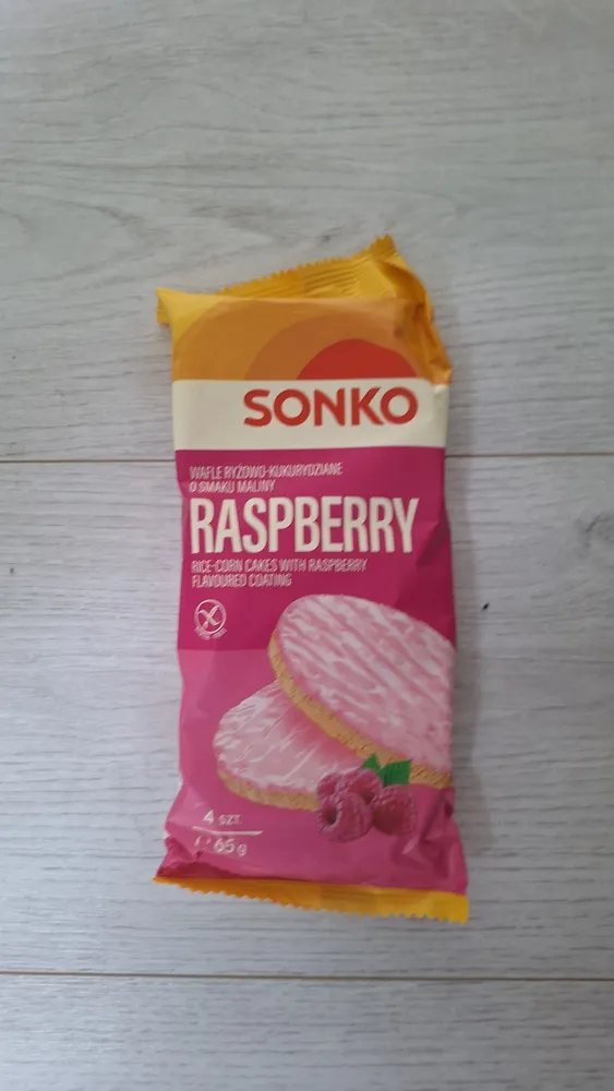 Wafle Ryżowe Kukurydziane o Smaku Maliny