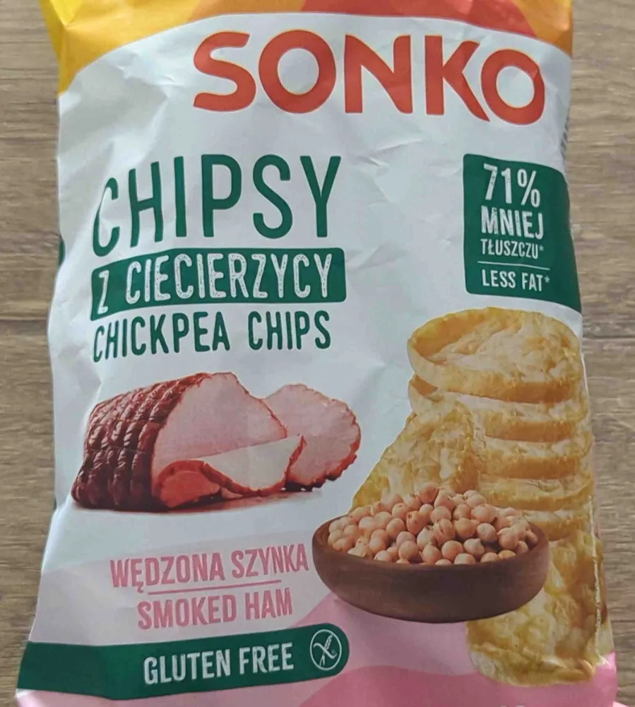 Chipsy z ciecierzycy chickpea chips