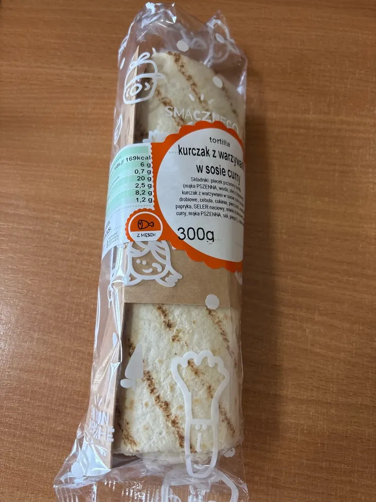 Tortilla ze szpinakiem i serem