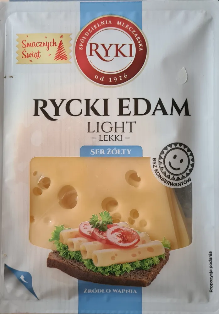 Ser żółty Edam Light – lekki