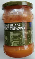 Gulasz wieprzowy z warzywami w sosie pomidorowym