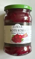 Rote Rüben feine Scheiben