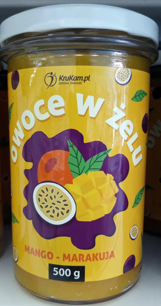 Owoce w żelu mango - marakuja