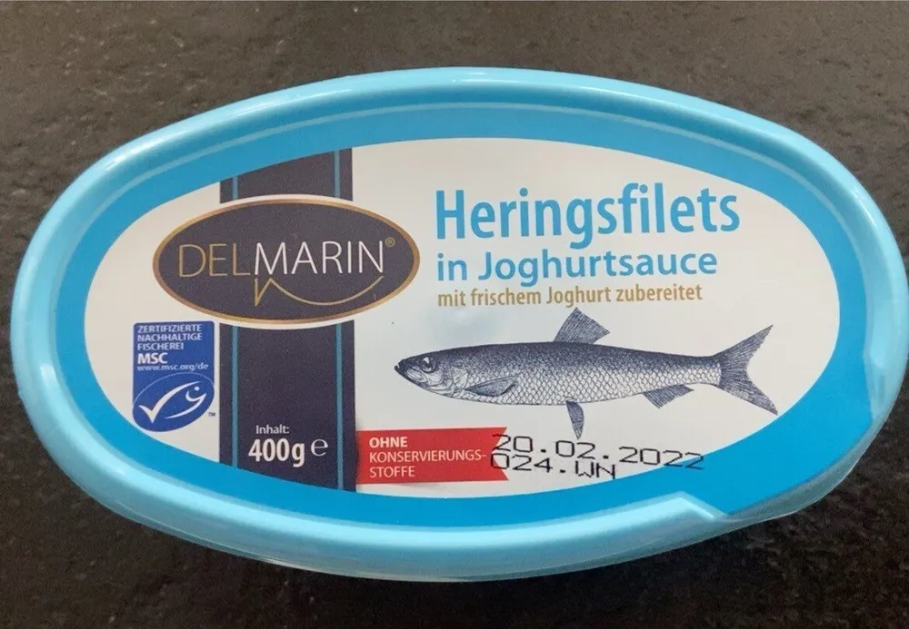 Heringsfilets in Joghurtsauce