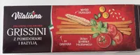 Grissini paluszki chlebowe z pomidorami i bazylia