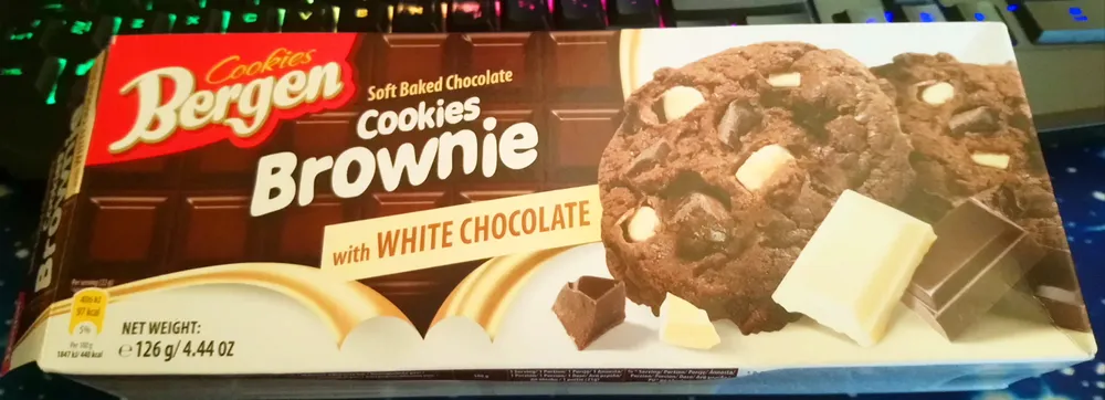 Cookies brownie with white chocolate