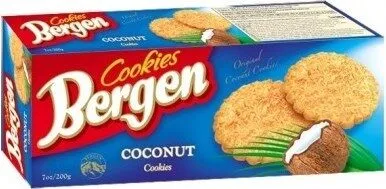 Bergen 150G Coconut Sugar Free Cookies Box
